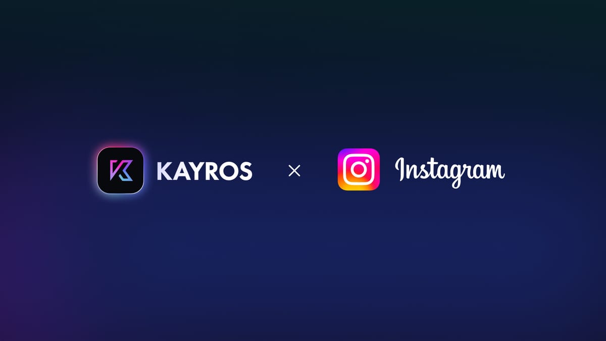 Kayros is live on Instagram!